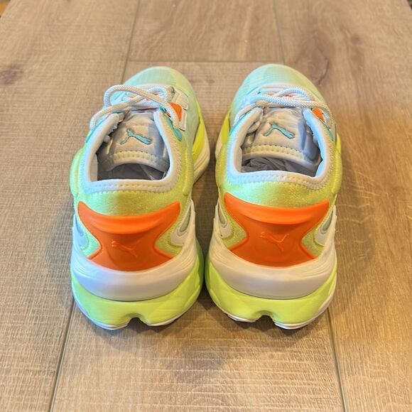 Puma Extent Nitro Tech Sneakers US 7.5 Green and Orange - Picture 4 of 11